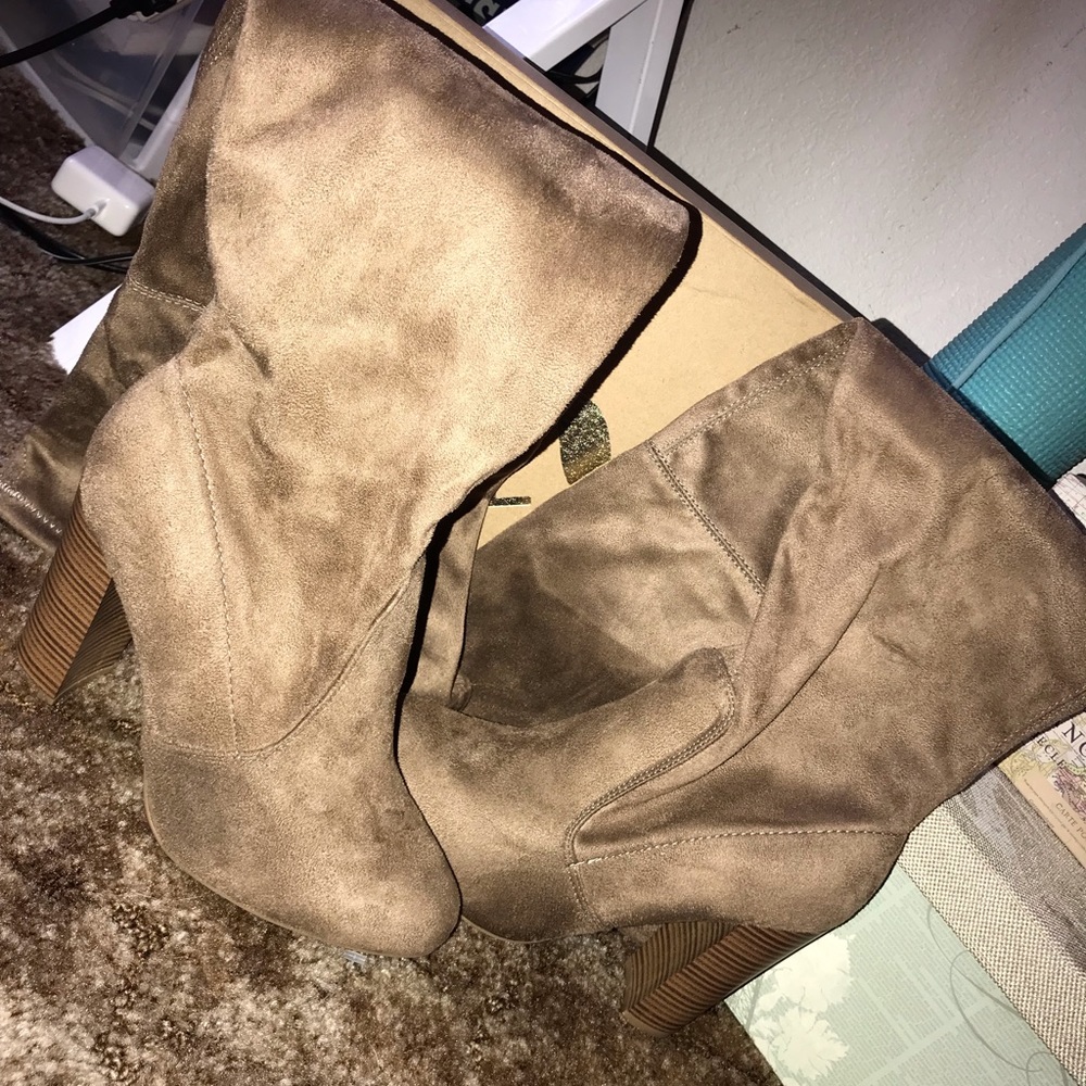 Knee-high Tan Boots